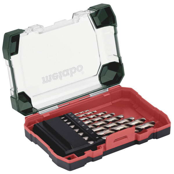 Metabo 626695000 metal twist Drill Bit set 8-piece DIN 338 HSS-G