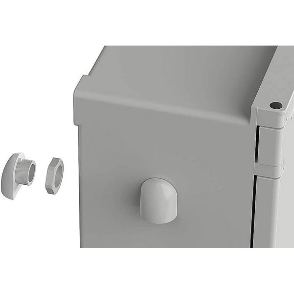 BOPLA 42600420 PS VE XL Vent 25x28x10mm fibreglass grey-white 2pcs