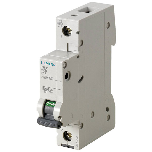 Siemens 5SL41026 Sentinel Circuit Breaker 1-pin 2A 230V 10kA B type