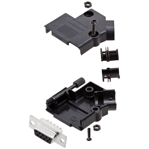 Encitech 6355-0035-11 D-Sub Receptacle set 9 Pins Solder Bucket.