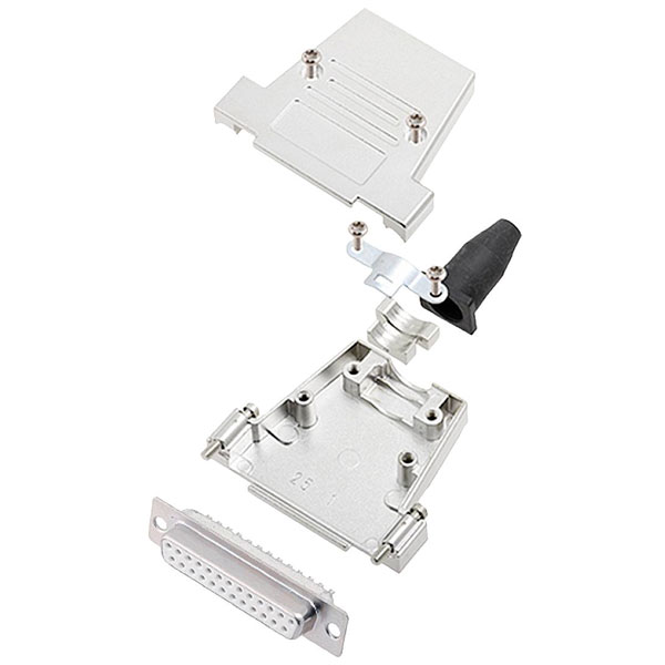 Encitech 6355-8086-13 DTSL25 D-Sub Receptacle set 25 Pins 180° Sol...