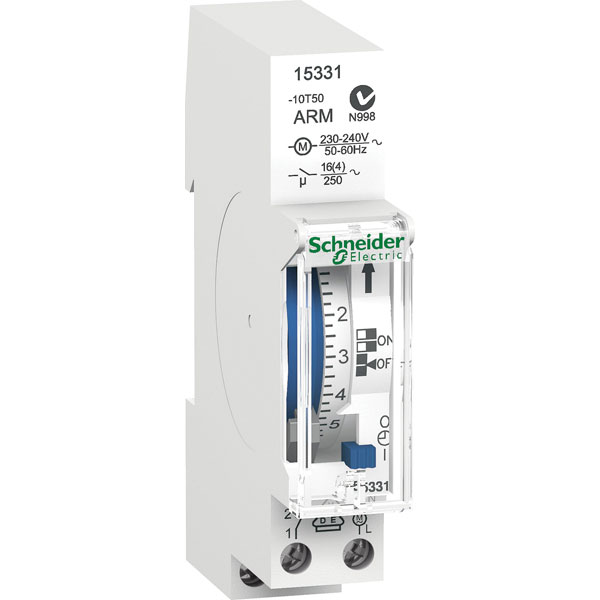 Schneider Electric 15331 DIN rail timer 230V 7 days 1 channel