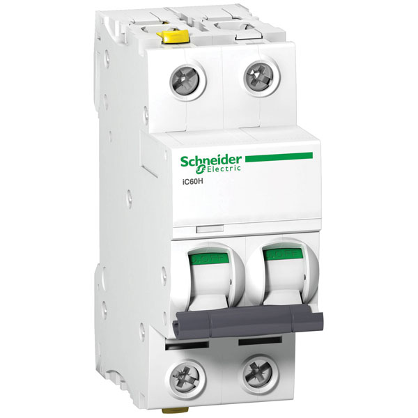Schneider Electric A9F07202 iC 60H Circuit Breaker 2A 400V 2-pole