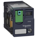 Schneider Electric RXM4AB1B7 Relay 24V AC 6A 4 breakers plug-in type