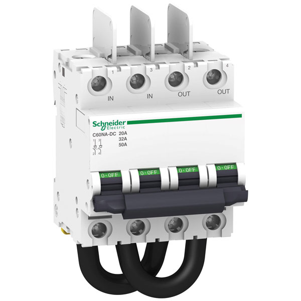 Schneider Electric A9N61690 C60 Circuit Breaker 50A 1000V 2P DC PV