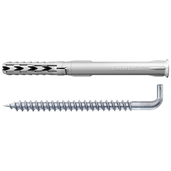 Fischer 045483 SXR-WH long shaft Nylon frame Plug 10x100mm set