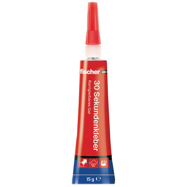 Fischer 545868 superglue 15 g precise and correctable bonding