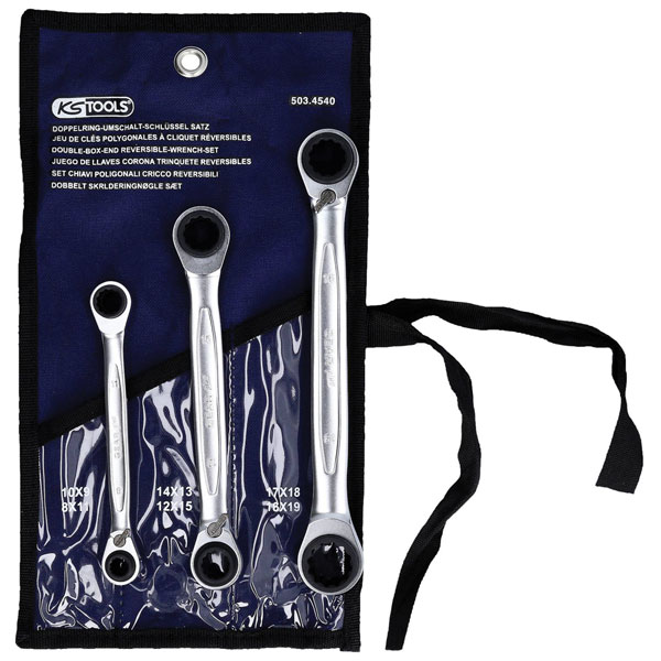 KS Tools 503.4540 4 In 1 Gearplus Reversing Double Ratchet Ring Sp...