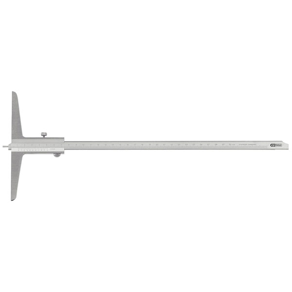 KS Tools 300.0553 Depth Vernier Calliper With Feeler Pin, 0-200mm