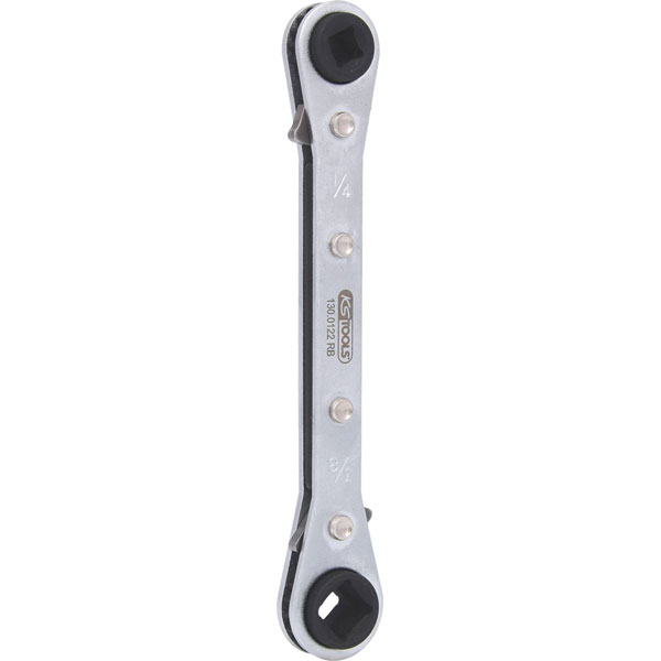KS Tools 130.0122 4In1 Air Conditioning Ratchet Spanner, Reversing