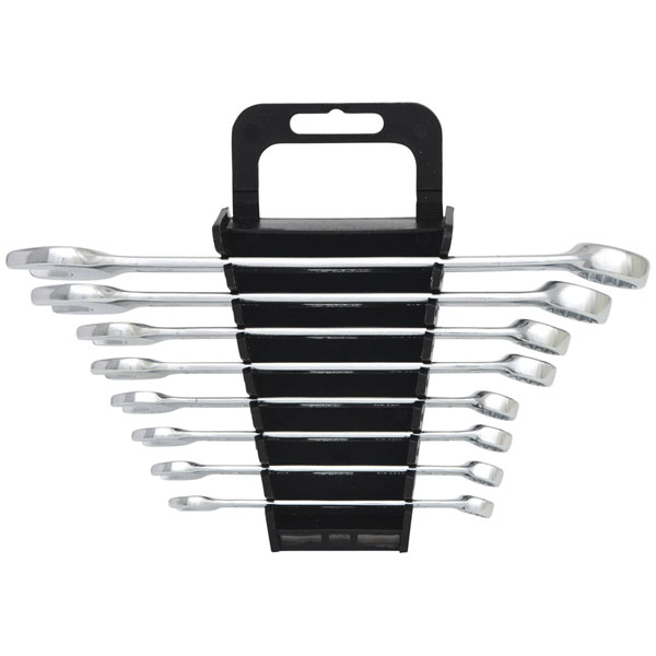 KS Tools 517.0048 Combination Spanners Set, Offset, 8 Pcs 8-19mm