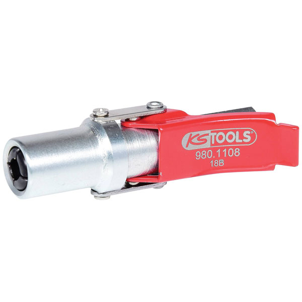 KS Tools 980.1108 Quick-Lock Coupling For Grease Guns, 1/8