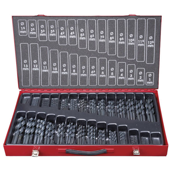 KS Tools 330.1650 Hss-R Twist Drill Set, 230 Pcs, 1-13mm