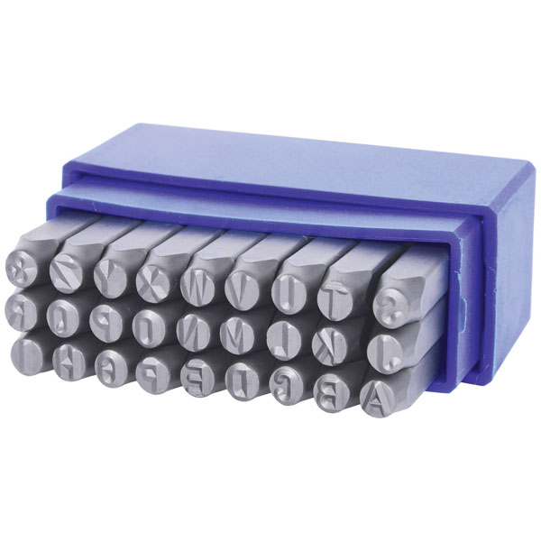 KS Tools 156.0468 Letter Stamping Set, 27 Pcs