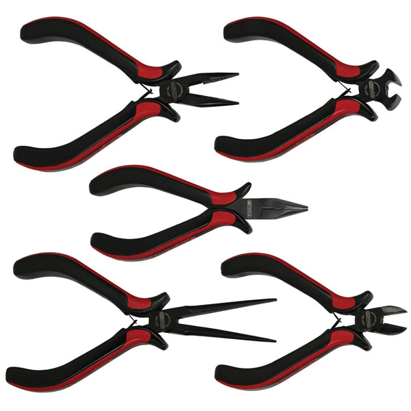 KS Tools 500.7020 Precision Pliers Set, 5 Pcs