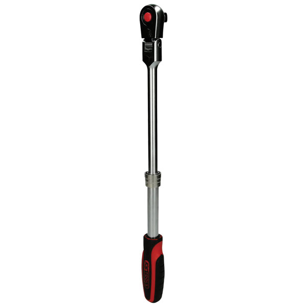 KS Tools 914.1220 1/2" Slimpower Telescopic Reversible Ratchet, 72...