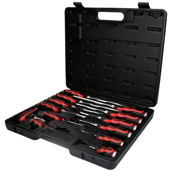KS Tools 151.1150 Ergotorquemax Hammer Cap Screwdriver Set, 13 Pcs