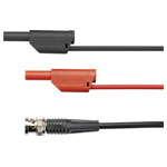 Schützinger KO 89-58/100/SW BNC Test Lead 100cm Black BNC Plug/Plug
