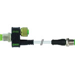 Murrelektronik 7000-88601-0000000 T Splitter 4-Pin Plug & Socket Straight