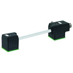 Murrelektronik 7000-41611-6370060 Twin Connector with Cable Black