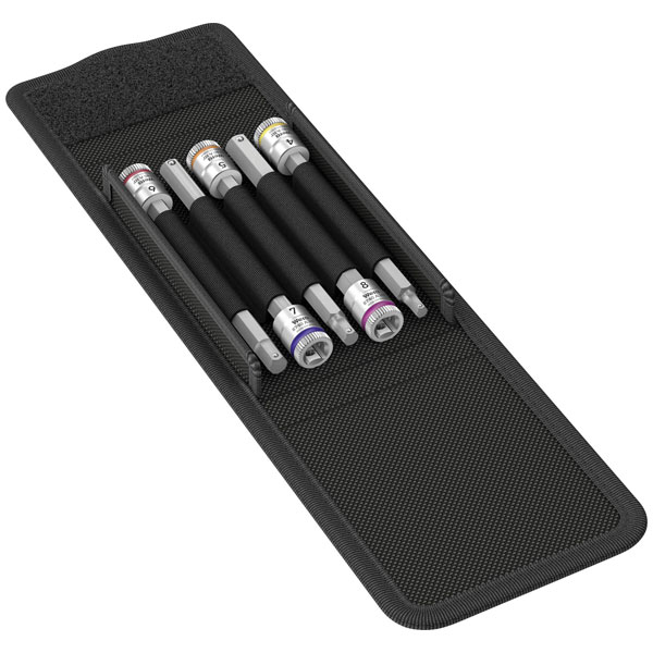 Wera 05005400001 Magnetic Socket Rail A 4 Zyklop Socket Set 1/4" 9...