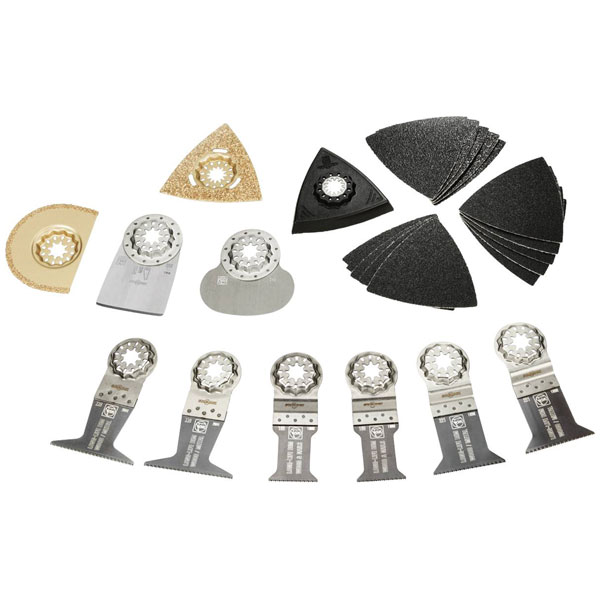 Fein 35222967060 Starlock Multitool Set 26-Piece Compatible Accessory