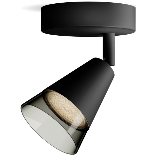 Philips 8720169299979 Cleft Ceiling Floodlight GU10 Black Adjustab...