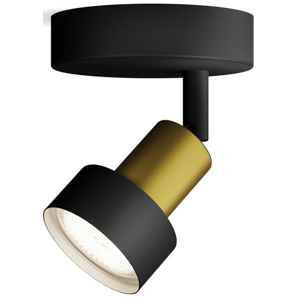 Philips 8720169299931 Conduit Ceiling Floodlight GU10 Black/Gold