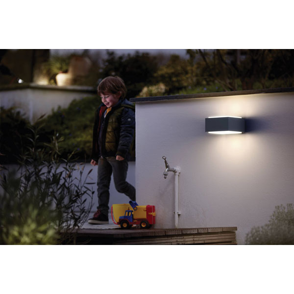 Philips 1733793PN Outdoor Wall Light LED E-27 42W Anthracite