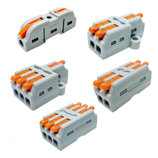 Tiger Power Supplies TGR-QC-1-4 Quick Wire Connector 1 in 4 out Pa...