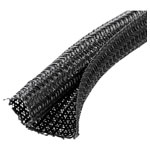 Quadrios 22CA165 Braided Hose Black Polyester 13-14mm Temp up to 155°C