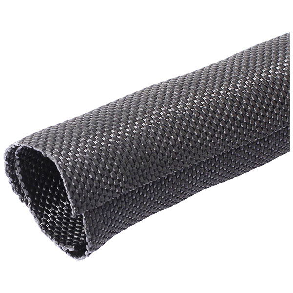 Quadrios 23CA192 Braided Hose Black Polyester 5-6mm Sold per Metre