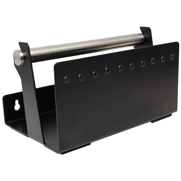 Quadrios 23CA258 Cable Dispenser Black Steel Frame 20x12cm 10-Hole