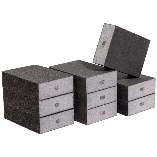 Quadrios 2111T002 Abrasive Sponge Set 9 pcs Durable Ideal for Hobb...