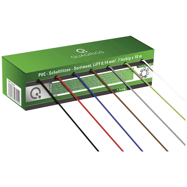 Quadrios 19011CA090 Strand Wire 1.50 mm² 35 m 7 Colours Flexible