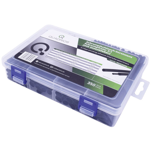 Quadrios 1807CA006 Heatshrink Set Black Shrinkage 3:1 1 Set Industrial