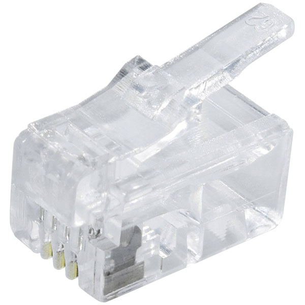 Quadrios 1906C163 Modular Plug Set 8P8C Shielded 15 Pcs Straight RJ45