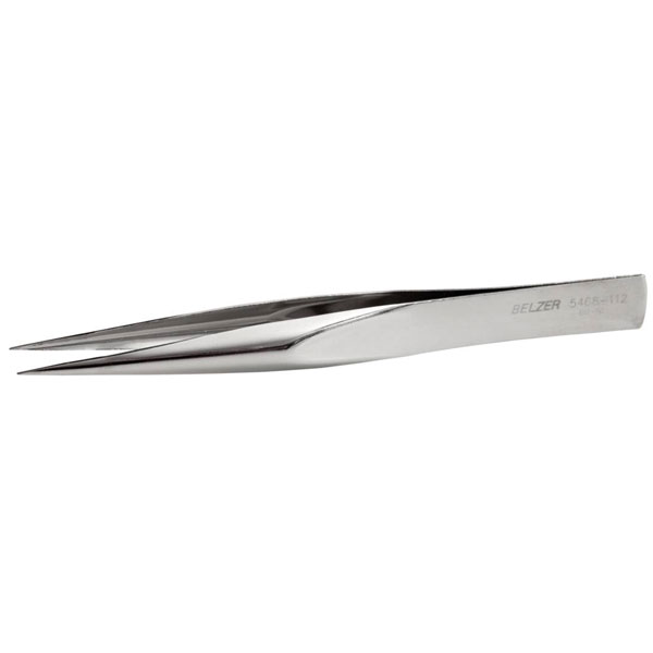 Bahco 5468-112 Precision Tweezers Hardened Steel Serrated Tips Pol...