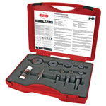 RUKO 109009 Sheetmetal Punch Set: 12-Piece Hydraulic Hole Punch Kit