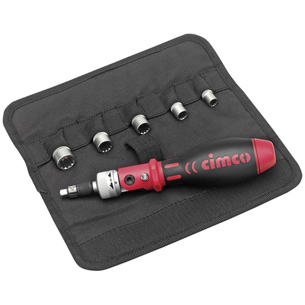 Cimco 114866 Torque Wrench Ratchet Screwdriver Set 18-Part Non-Sli...