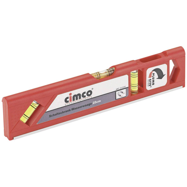 Cimco 211542 Level 25cm Non-Conductive Dual View Magnetic V-Bar