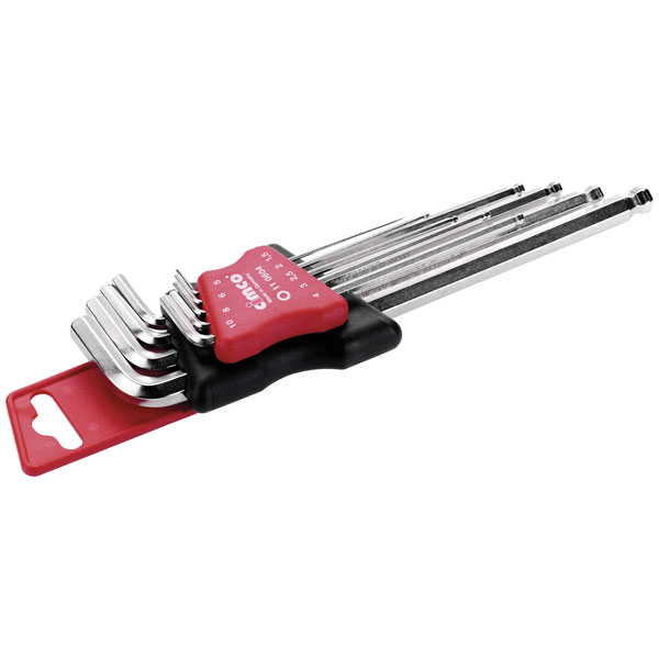 Cimco 110606 SPEZIAL Allen Key Set 9-piece SW1.5-10mm Hardened S2 ...