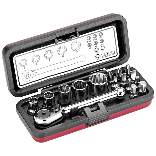 Cimco 114504 Universal Bit Holder & Adapter 1/4" Hex & Square Socket