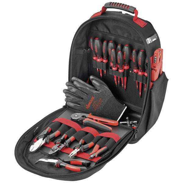 Cimco 170607 Tool Backpack 21-Piece Weather-Proof Ergonomic Durable