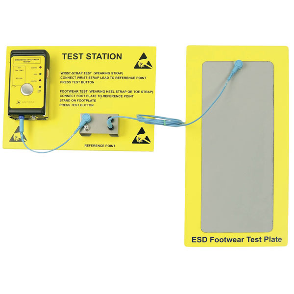 Antistat 093-0019 Testing Station Kit: Wrist/Footwear Tester CE Ce...