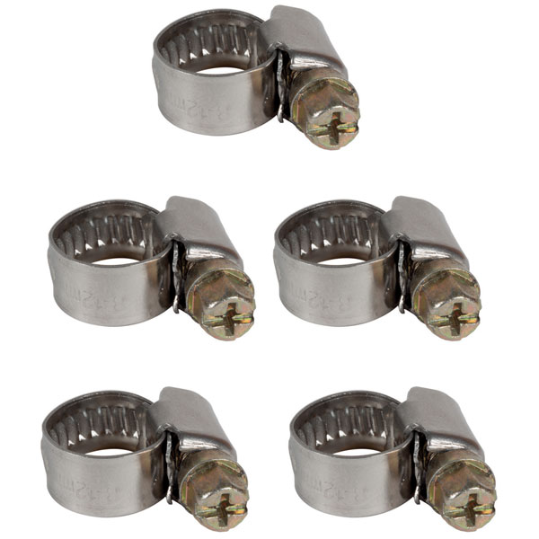 Einhell 4139670 Pneumatic Clamps Set 8-12mm for Compressors 5 Pieces
