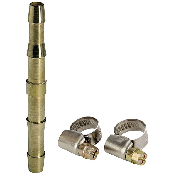 Einhell 4139320 Pneumatic Connector 9mm Brass with 2 Clamps