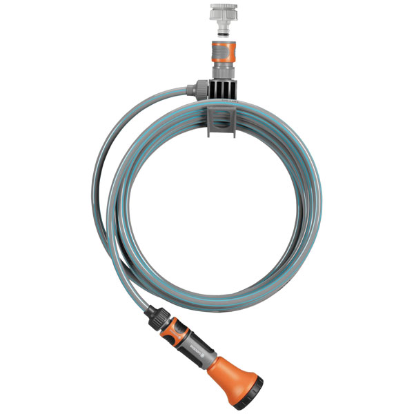 GARDENA 18411-20 Spiral Hose 7.50 m Grey/Orange/Turquoise Space-saving