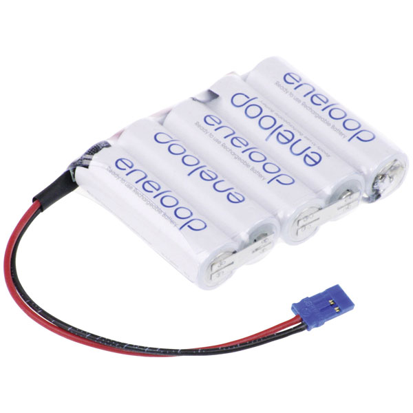 Panasonic 124268 eneloop Battery Pack 5x AA NiMH 6V 1900mAh Low Se...