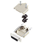 Amphenol L17DTPK-P-09+L77HDE15S D-Sub Receptacle 15 Pins Solder Bucket